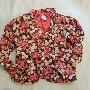 Gymboree girls size 6 Primrose line 2006, corduroy floral blazer VGUC